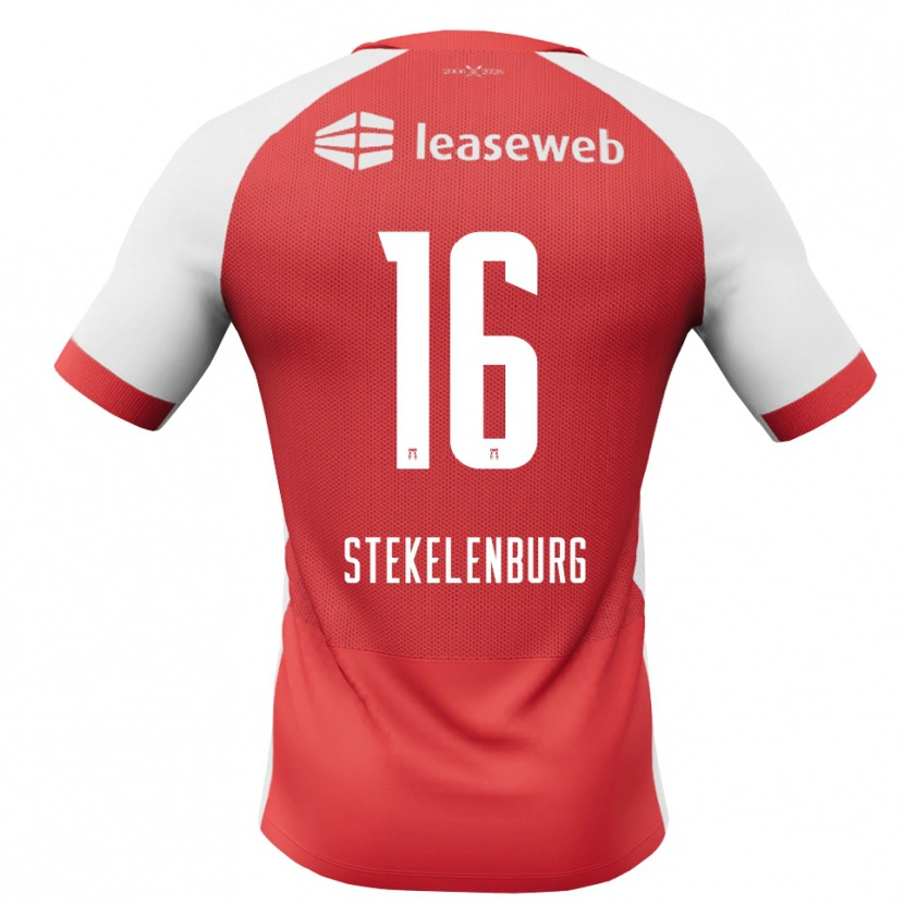 Danxen Kinderen Sem Stekelenburg #16 Rood Wit Zwart Thuisshirt Thuistenue 2026/27 T-Shirt België