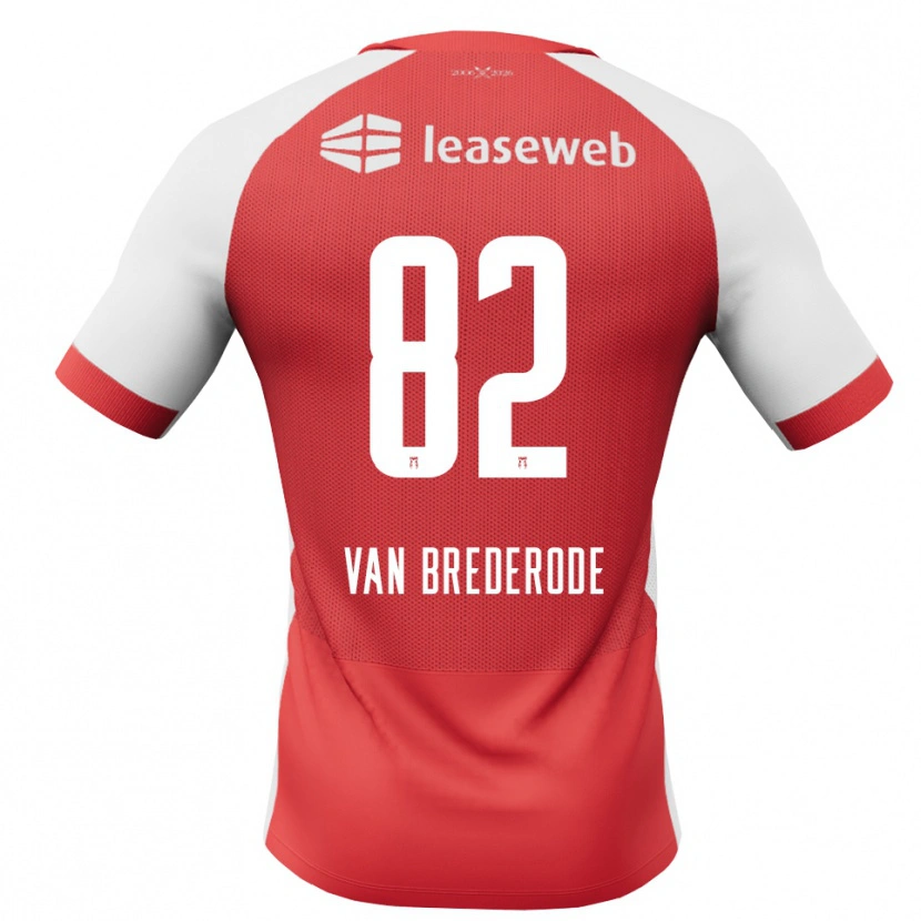 Danxen Kinderen Myron Van Brederode #82 Rood Wit Zwart Thuisshirt Thuistenue 2026/27 T-Shirt België