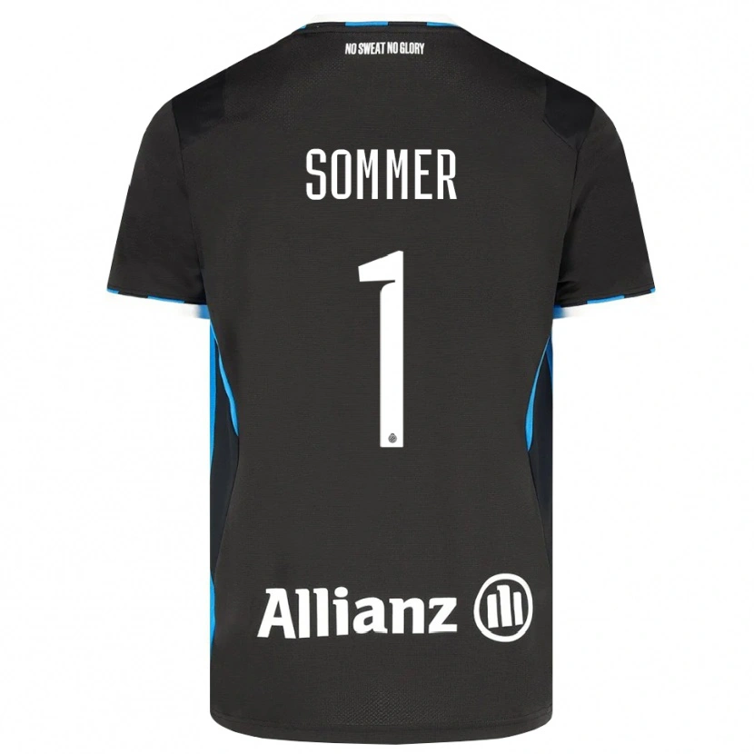 Danxen Kinderen Yann Sommer #1 Zwart Rood Blauw Thuisshirt Thuistenue 2026/27 T-Shirt België