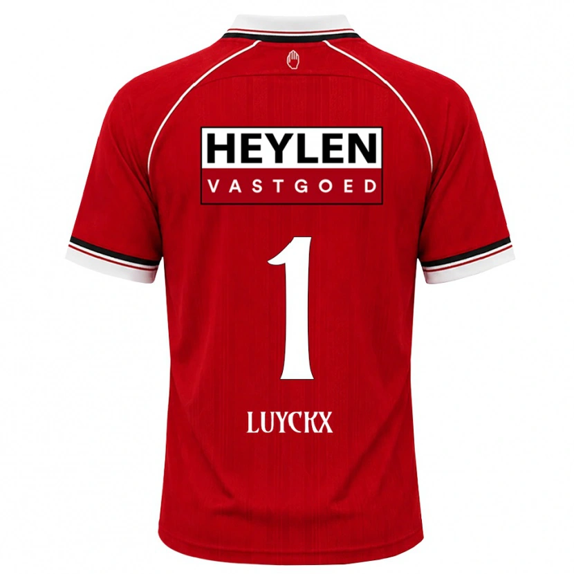 Danxen Kinderen Vic Luyckx #1 Rood Wit Zwart Thuisshirt Thuistenue 2026/27 T-Shirt België