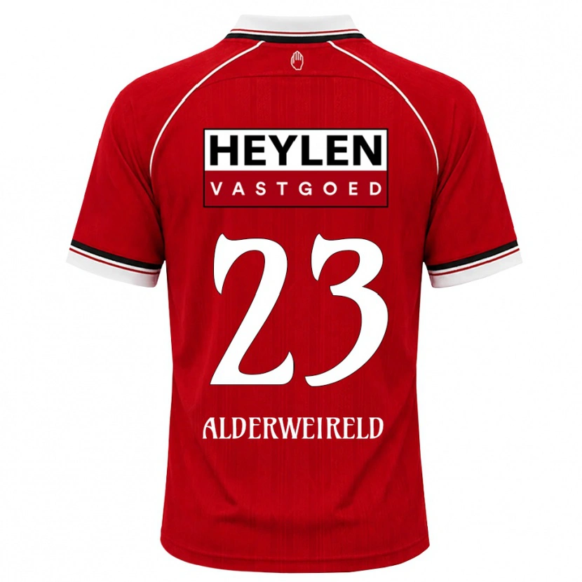 Danxen Kinderen Toby Alderweireld #23 Rood Wit Zwart Thuisshirt Thuistenue 2026/27 T-Shirt België