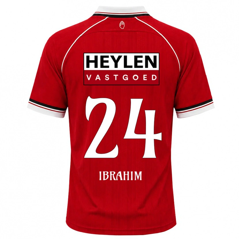 Danxen Kinderen Aaron Ibrahim #24 Rood Wit Zwart Thuisshirt Thuistenue 2026/27 T-Shirt België