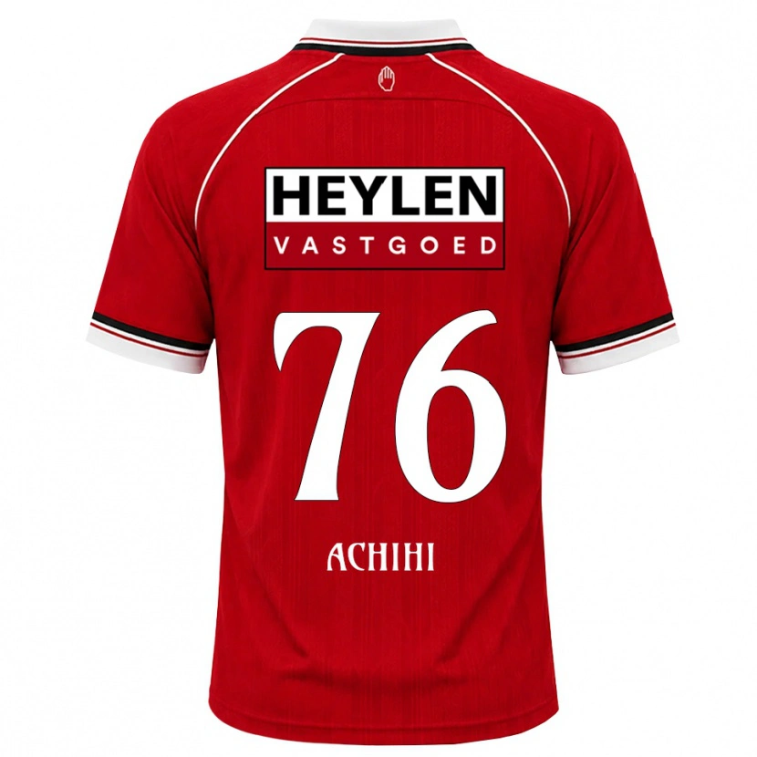 Danxen Kinderen Orseer Achihi #76 Rood Wit Zwart Thuisshirt Thuistenue 2026/27 T-Shirt België