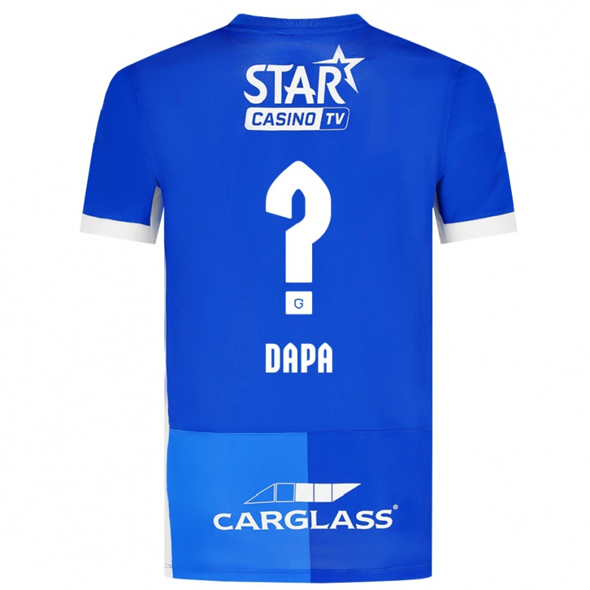 Danxen Kinderen Melvyn Dapa #0 Mediumblauw Koninklijkblauw Wit Thuisshirt Thuistenue 2026/27 T-Shirt België