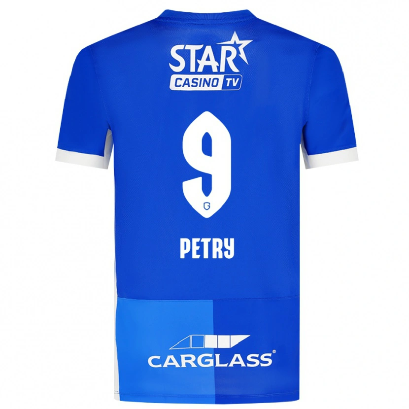 Danxen Kinderen Lisa Petry #9 Mediumblauw Koninklijkblauw Wit Thuisshirt Thuistenue 2026/27 T-Shirt België