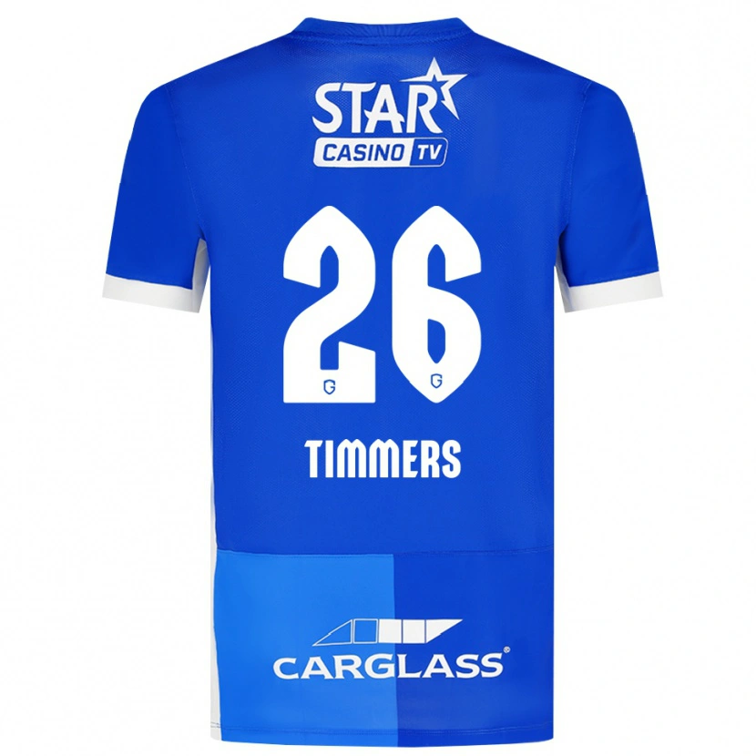 Danxen Kinderen Sebastiaan Timmers #26 Mediumblauw Koninklijkblauw Wit Thuisshirt Thuistenue 2026/27 T-Shirt België