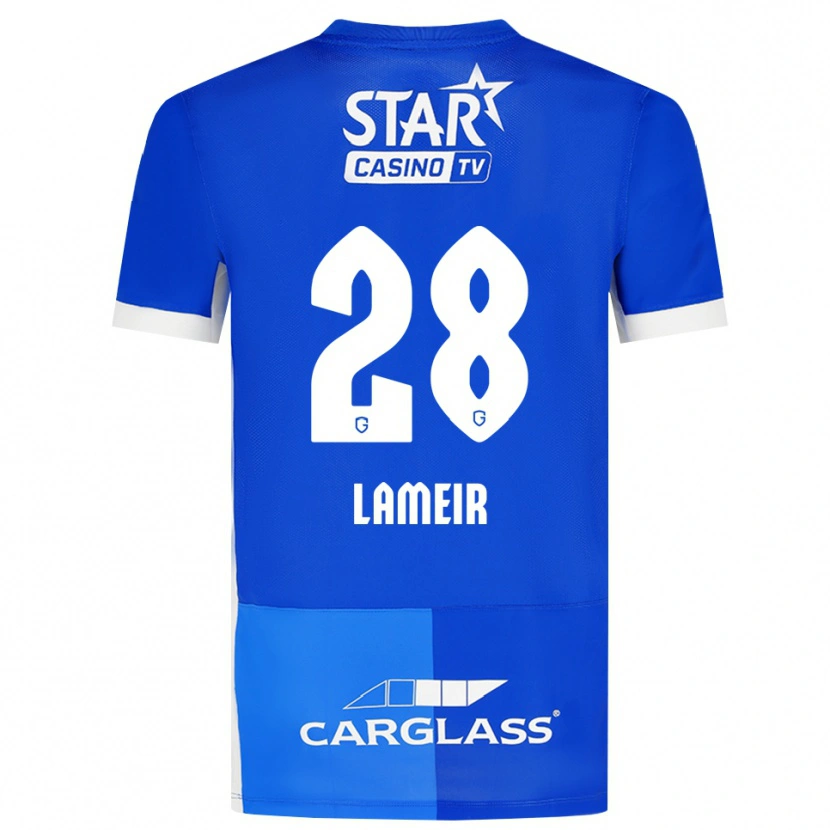 Danxen Kinderen Tess Lameir #28 Mediumblauw Koninklijkblauw Wit Thuisshirt Thuistenue 2026/27 T-Shirt België