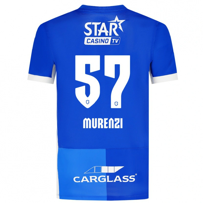 Danxen Kinderen Aaron Murenzi #57 Mediumblauw Koninklijkblauw Wit Thuisshirt Thuistenue 2026/27 T-Shirt België