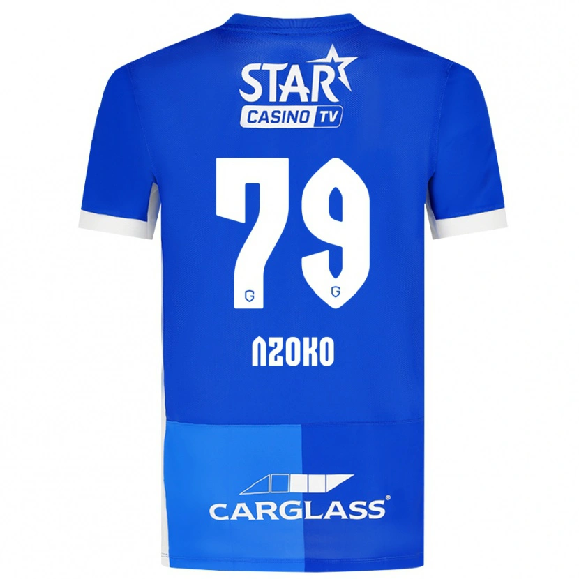 Danxen Kinderen Djoully Nzoko #79 Mediumblauw Koninklijkblauw Wit Thuisshirt Thuistenue 2026/27 T-Shirt België