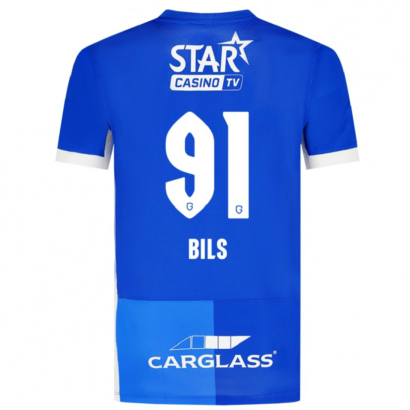 Danxen Kinderen Elise Bils #91 Mediumblauw Koninklijkblauw Wit Thuisshirt Thuistenue 2026/27 T-Shirt België