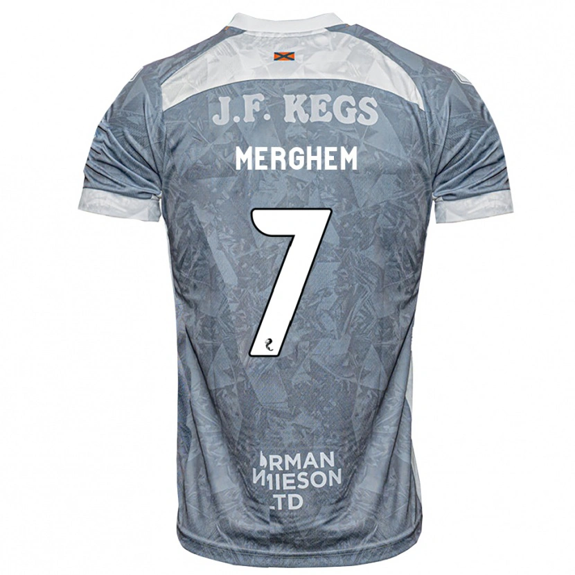 Danxen Kinderen Mehdi Merghem #7 Lichtleigrijs Uitshirt Uittenue 2026/27 T-Shirt België