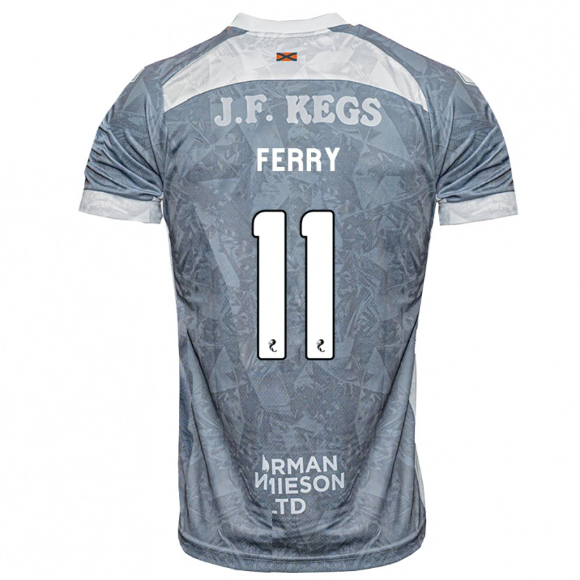 Danxen Kinderen Will Ferry #11 Lichtleigrijs Uitshirt Uittenue 2026/27 T-Shirt België