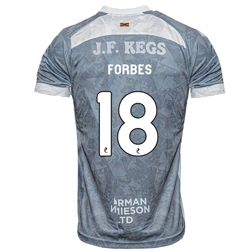 Danxen Kinderen Michael Forbes #18 Lichtleigrijs Uitshirt Uittenue 2026/27 T-Shirt België