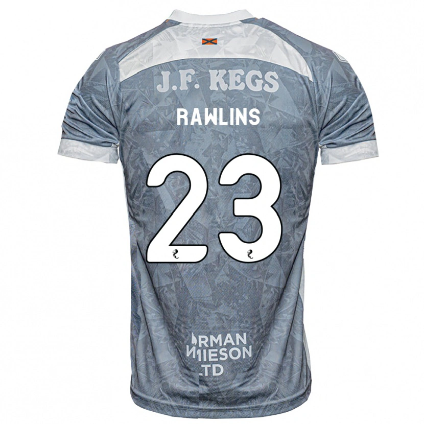 Danxen Kinderen Joshua Rawlins #23 Lichtleigrijs Uitshirt Uittenue 2026/27 T-Shirt België