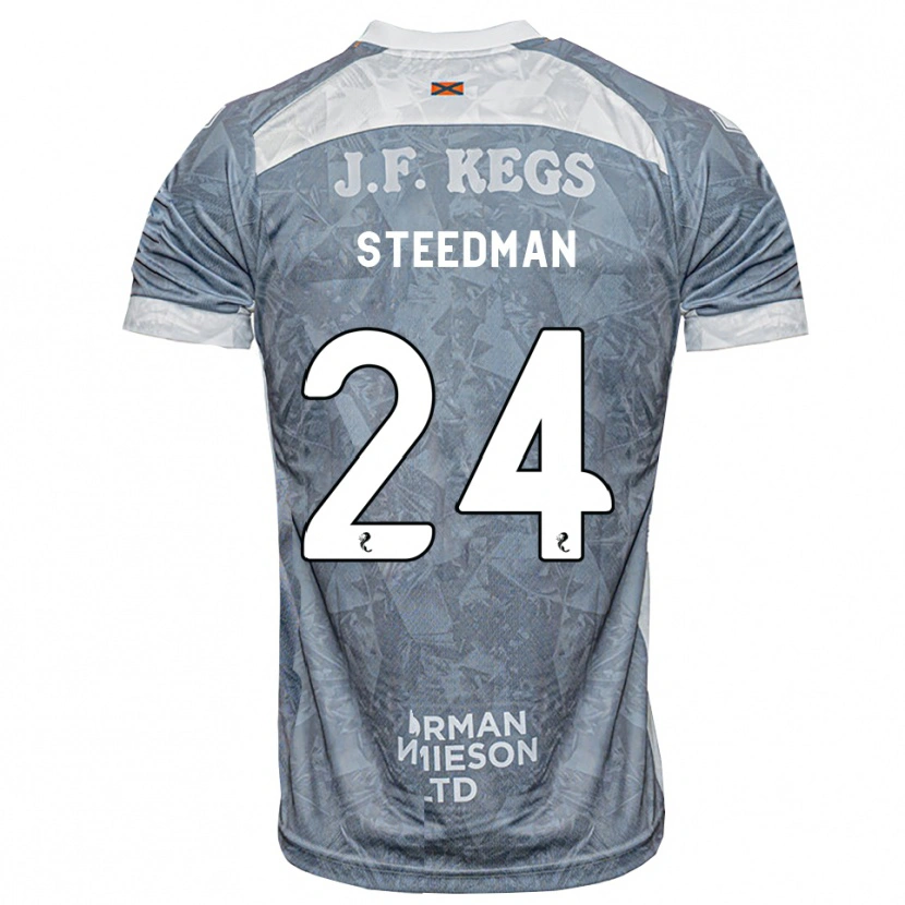 Danxen Kinderen Laura Steedman #24 Lichtleigrijs Uitshirt Uittenue 2026/27 T-Shirt België