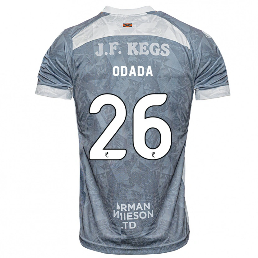 Danxen Kinderen Richard Odada #26 Lichtleigrijs Uitshirt Uittenue 2026/27 T-Shirt België