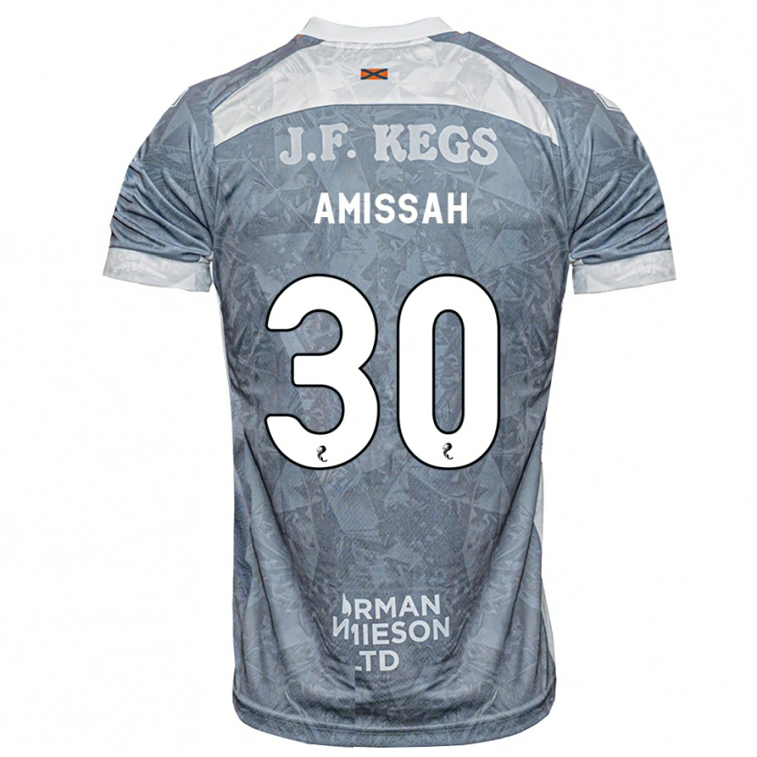 Danxen Kinderen Jordan Amissah #30 Lichtleigrijs Uitshirt Uittenue 2026/27 T-Shirt België
