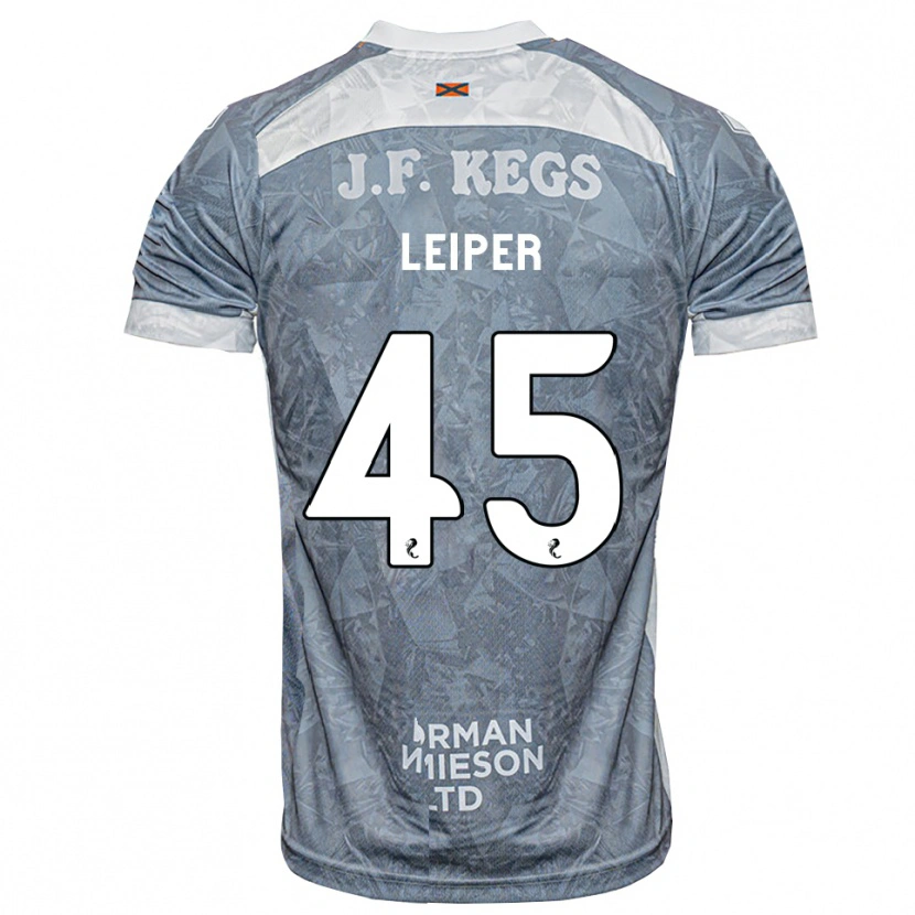 Danxen Kinderen Cohen Leiper #45 Lichtleigrijs Uitshirt Uittenue 2026/27 T-Shirt België