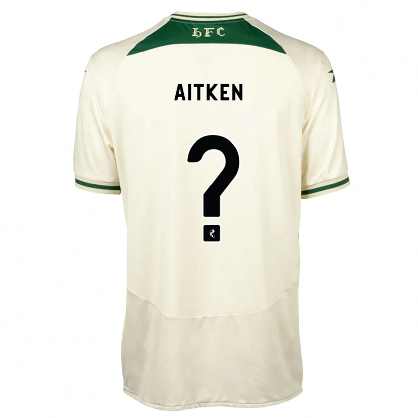 Danxen Kinderen Conor Aitken #0 Wit Bosgroen Uitshirt Uittenue 2026/27 T-Shirt België