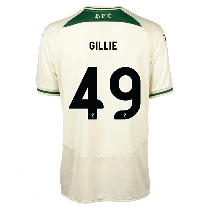 Danxen Kinderen Lewis Gillie #49 Wit Bosgroen Uitshirt Uittenue 2026/27 T-Shirt België