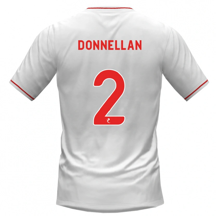 Danxen Kinderen Shaun Donnellan #2 Wit Rood Uitshirt Uittenue 2026/27 T-Shirt België