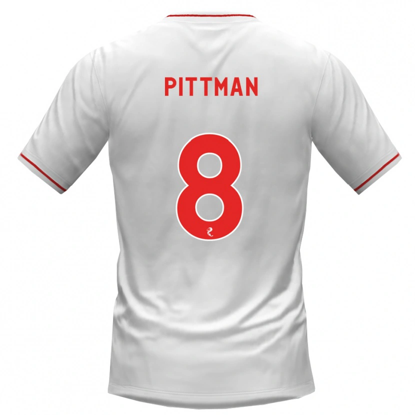 Danxen Kinderen Scott Pittman #8 Wit Rood Uitshirt Uittenue 2026/27 T-Shirt België