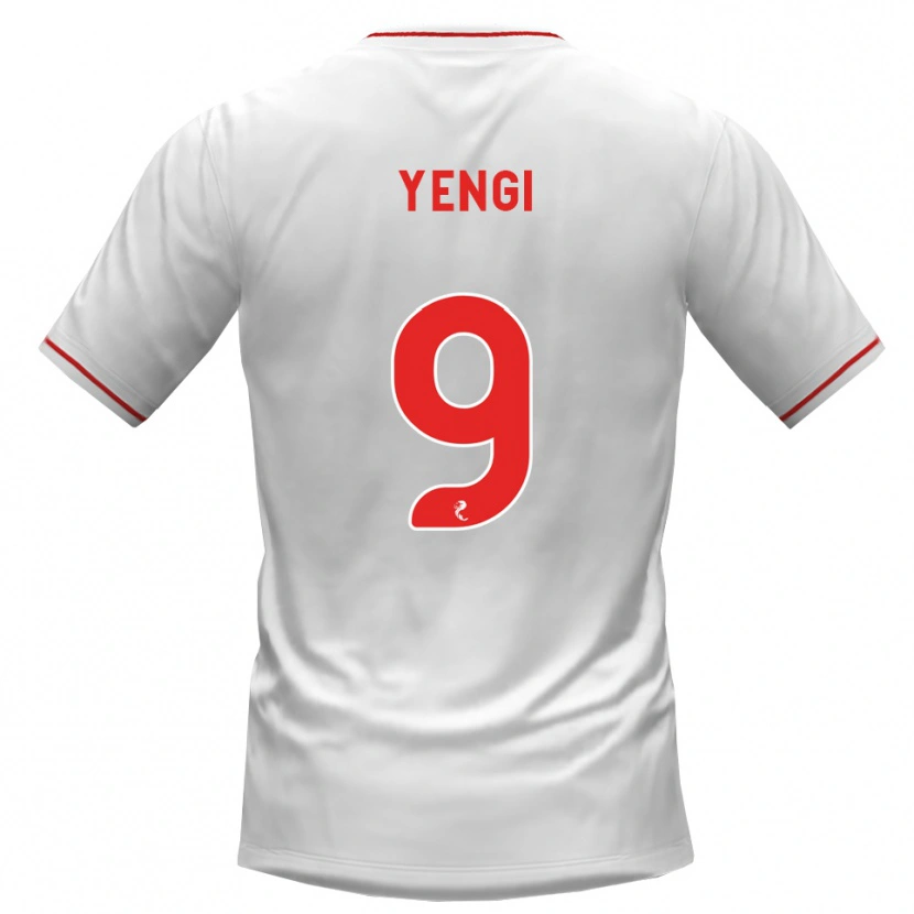 Danxen Kinderen Tete Yengi #9 Wit Rood Uitshirt Uittenue 2026/27 T-Shirt België