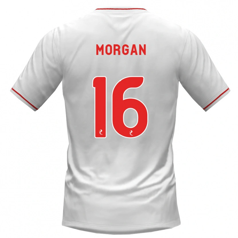 Danxen Kinderen Briony Morgan #16 Wit Rood Uitshirt Uittenue 2026/27 T-Shirt België