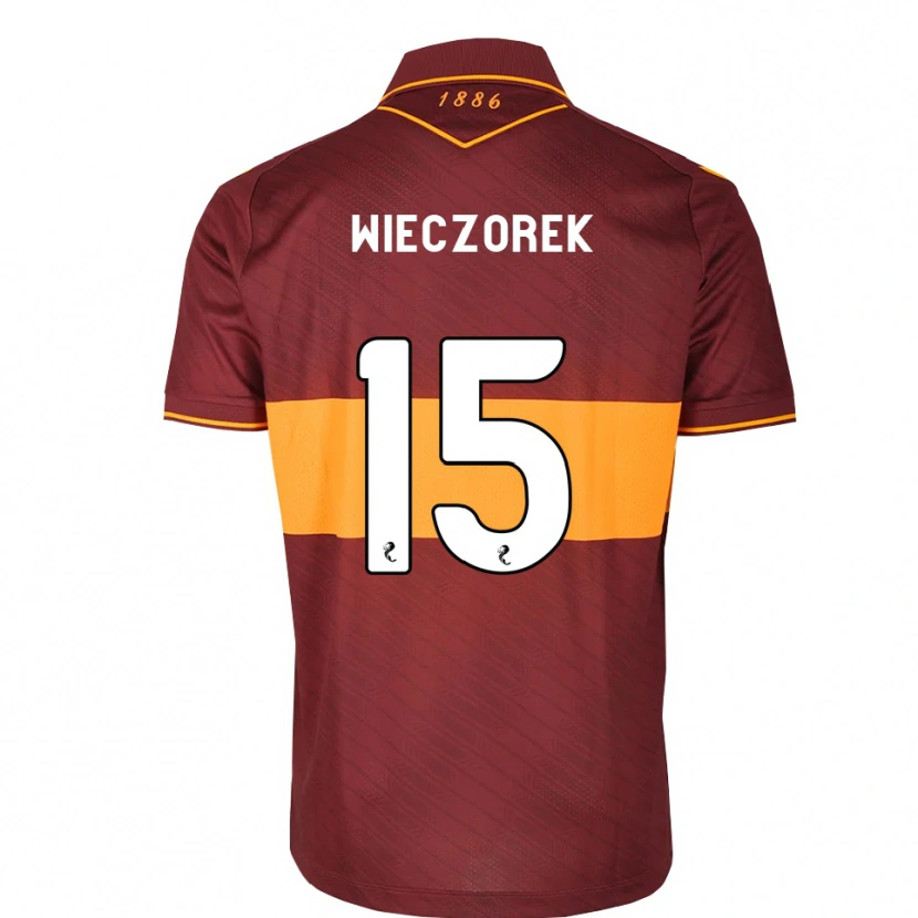 Danxen Kinderen Olivier Wieczorek #15 Oranje Kastanjebruin Uitshirt Uittenue 2026/27 T-Shirt België