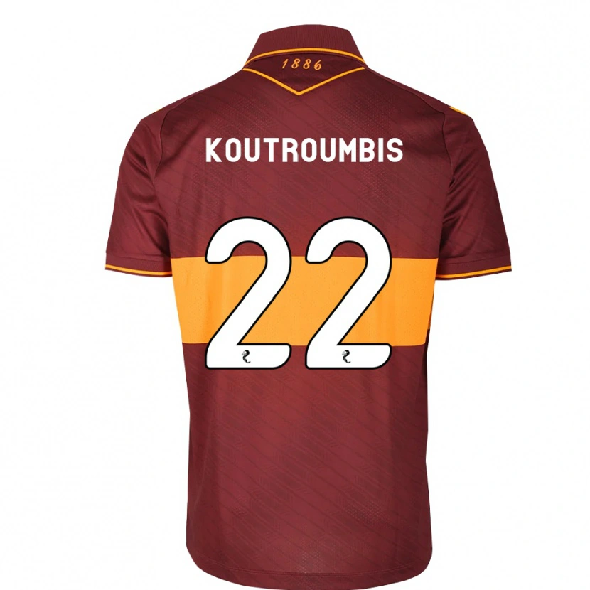 Danxen Kinderen John Koutroumbis #22 Oranje Kastanjebruin Uitshirt Uittenue 2026/27 T-Shirt België