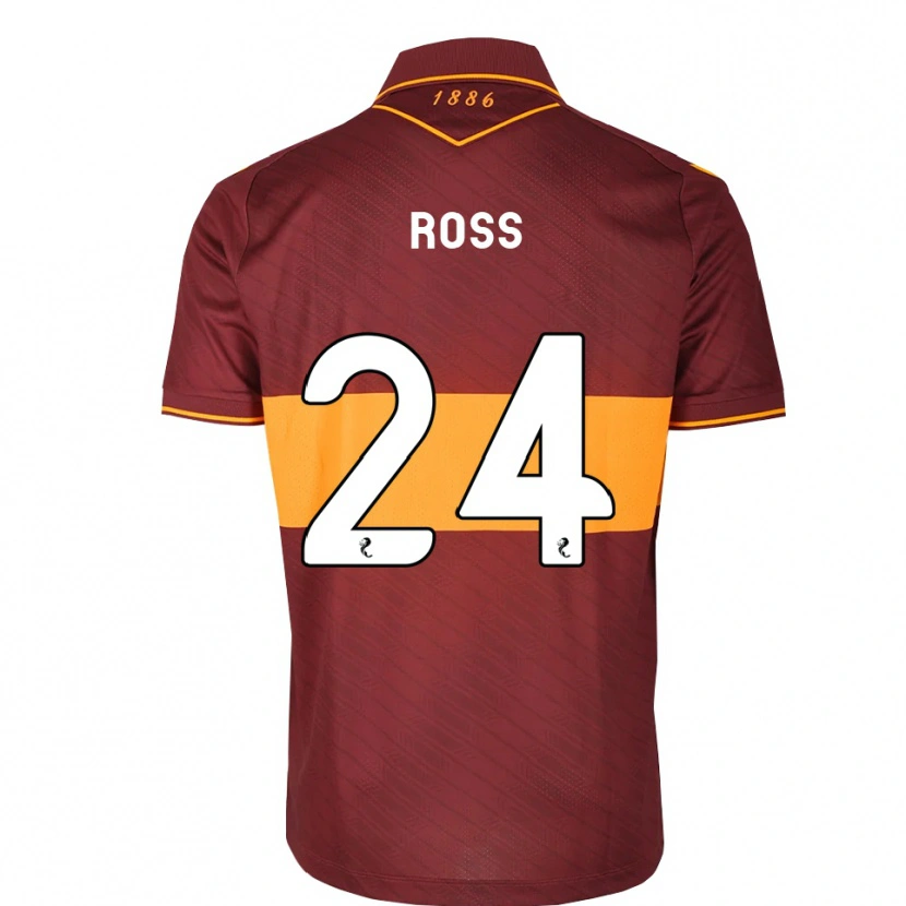 Danxen Kinderen Luca Ross #24 Oranje Kastanjebruin Uitshirt Uittenue 2026/27 T-Shirt België