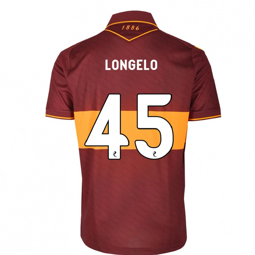 Danxen Kinderen Emmanuel Longelo #45 Oranje Kastanjebruin Uitshirt Uittenue 2026/27 T-Shirt België