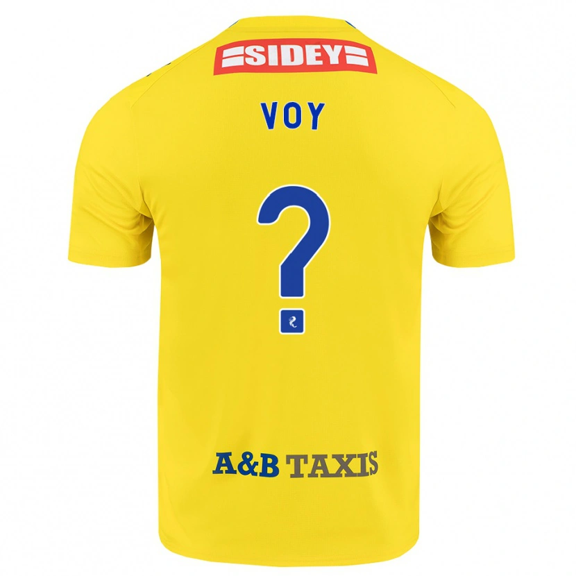 Danxen Kinderen Cole Voy #0 Geel Blauw Zwart Uitshirt Uittenue 2026/27 T-Shirt België