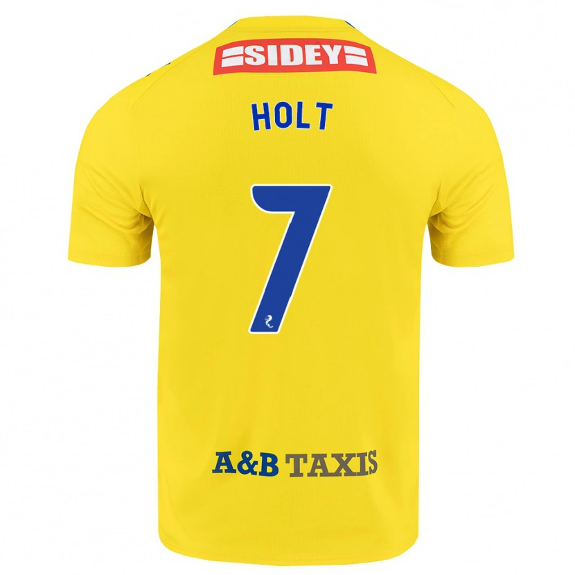 Danxen Kinderen Jason Holt #7 Geel Blauw Zwart Uitshirt Uittenue 2026/27 T-Shirt België