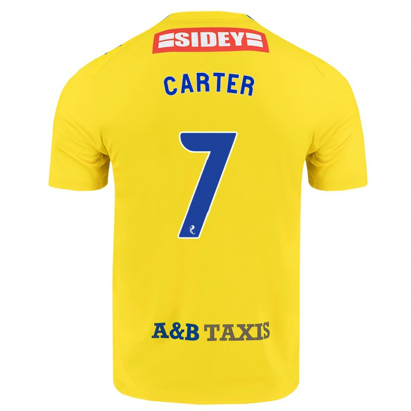 Danxen Kinderen Nicole Carter #7 Geel Blauw Zwart Uitshirt Uittenue 2026/27 T-Shirt België