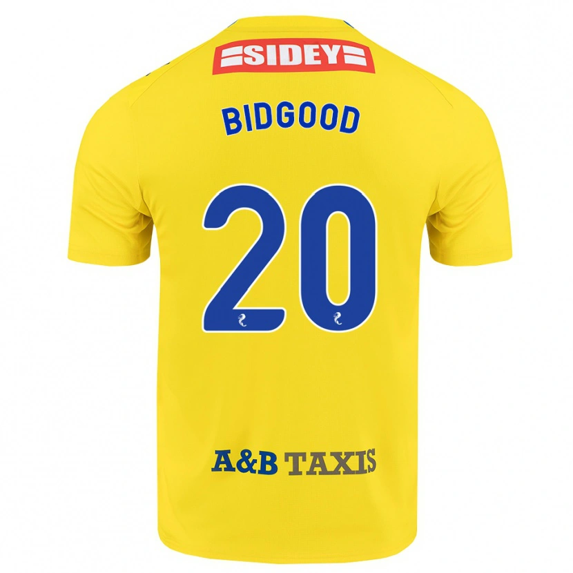 Danxen Kinderen Aoife Bidgood #20 Geel Blauw Zwart Uitshirt Uittenue 2026/27 T-Shirt België
