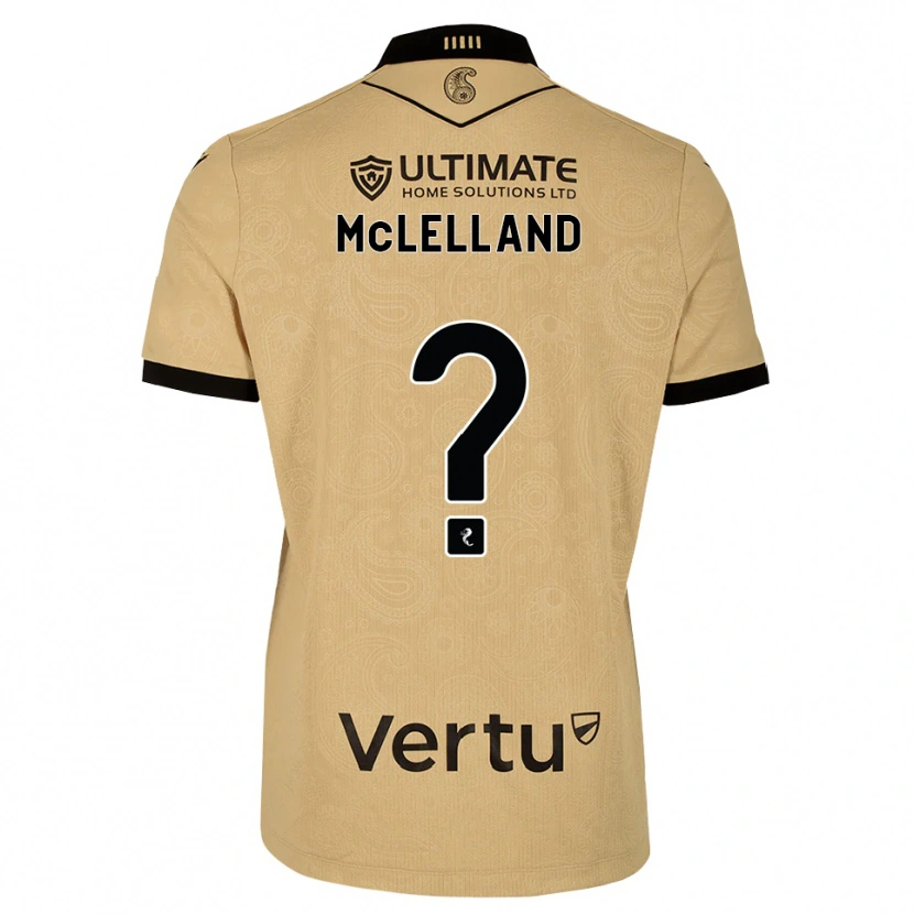 Danxen Kinderen Kenzie Mclelland #0 Burlywood Zwart Uitshirt Uittenue 2026/27 T-Shirt België