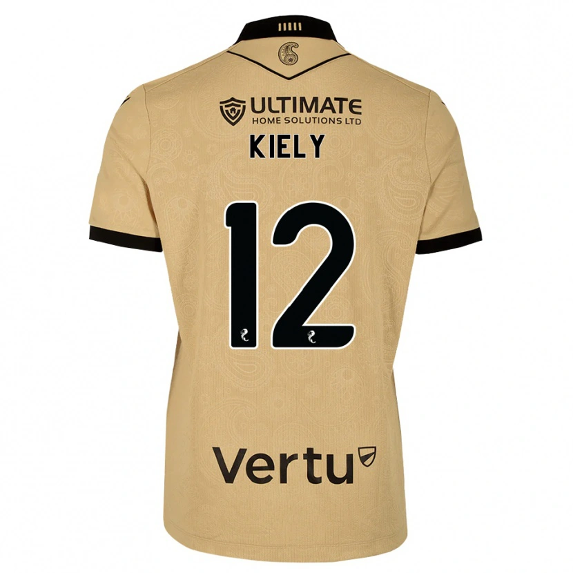 Danxen Kinderen Noel Kiely #12 Burlywood Zwart Uitshirt Uittenue 2026/27 T-Shirt België