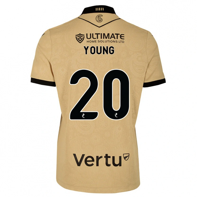Danxen Kinderen Jake Young #20 Burlywood Zwart Uitshirt Uittenue 2026/27 T-Shirt België