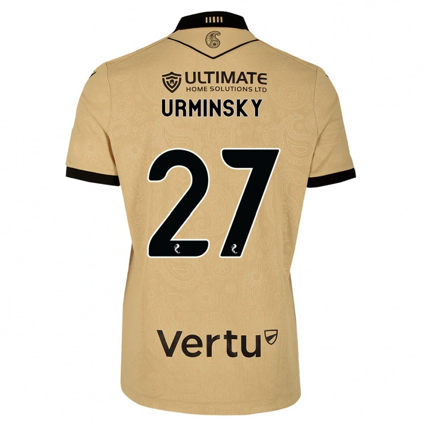 Danxen Kinderen Peter Urminsky #27 Burlywood Zwart Uitshirt Uittenue 2026/27 T-Shirt België