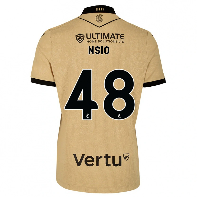 Danxen Kinderen Paul Nsio #48 Burlywood Zwart Uitshirt Uittenue 2026/27 T-Shirt België