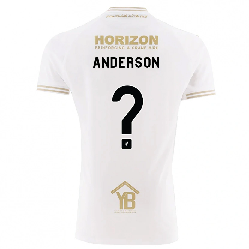 Danxen Kinderen Brogan Anderson #0 Tarwe Wit Uitshirt Uittenue 2026/27 T-Shirt België