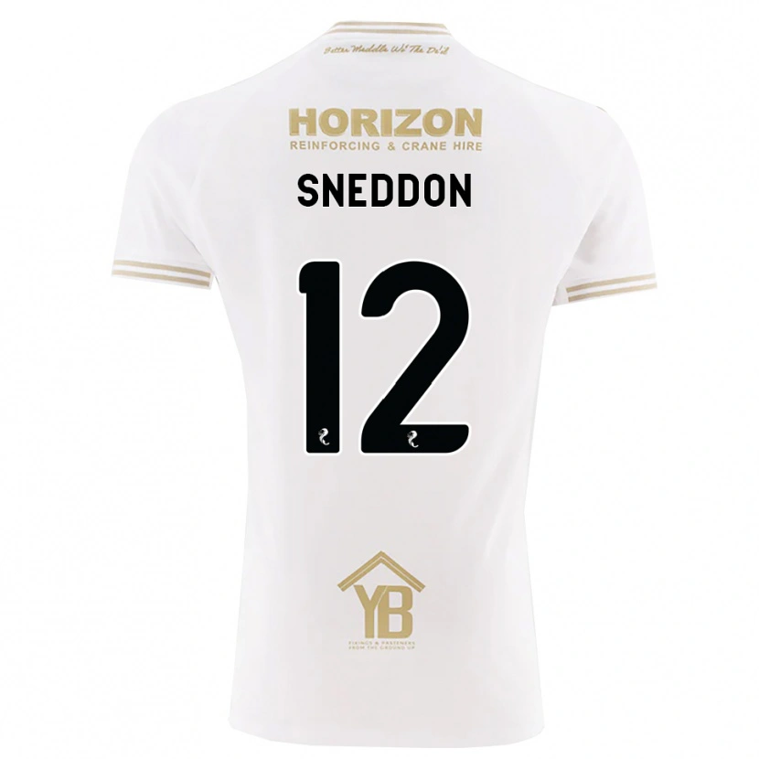 Danxen Kinderen Jamie Sneddon #12 Tarwe Wit Uitshirt Uittenue 2026/27 T-Shirt België