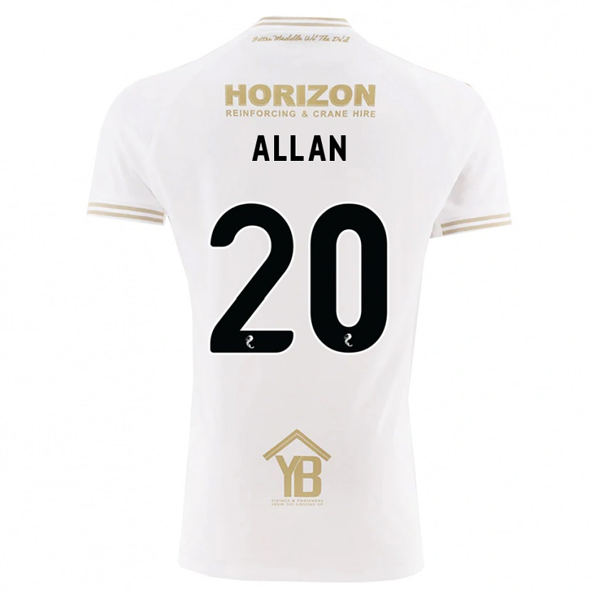 Danxen Kinderen Connor Allan #20 Tarwe Wit Uitshirt Uittenue 2026/27 T-Shirt België