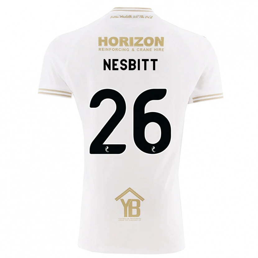 Danxen Kinderen Aidan Nesbitt #26 Tarwe Wit Uitshirt Uittenue 2026/27 T-Shirt België