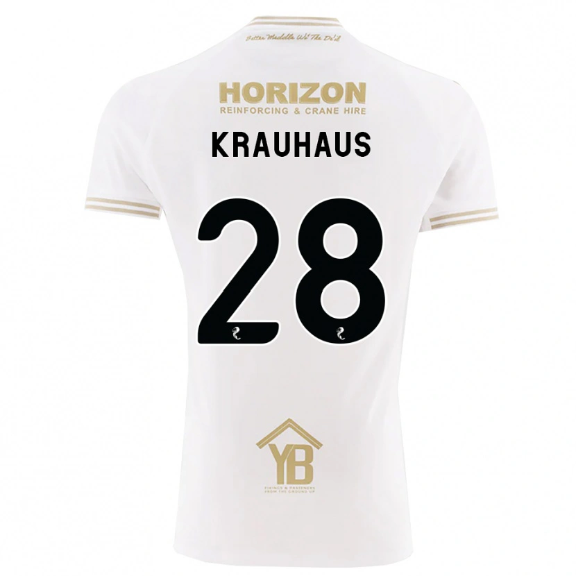 Danxen Kinderen Ben Krauhaus #28 Tarwe Wit Uitshirt Uittenue 2026/27 T-Shirt België