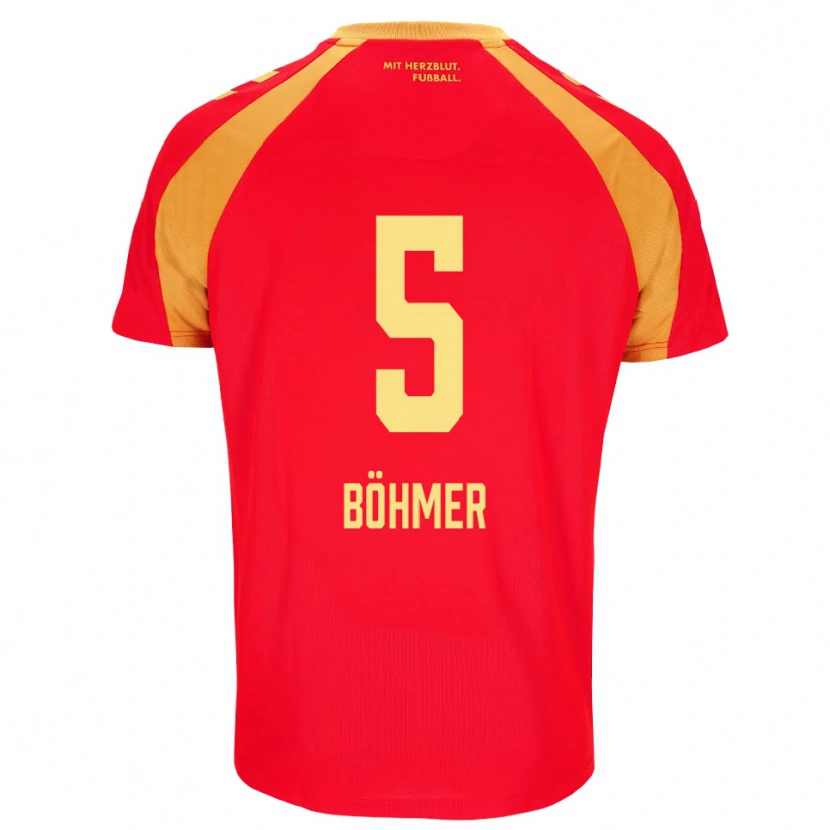 Danxen Kinderen Tim Böhmer #5 Rood Oranje Zwart Uitshirt Uittenue 2026/27 T-Shirt België