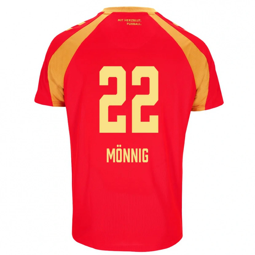 Danxen Kinderen Marlon Mönnig #22 Rood Oranje Zwart Uitshirt Uittenue 2026/27 T-Shirt België