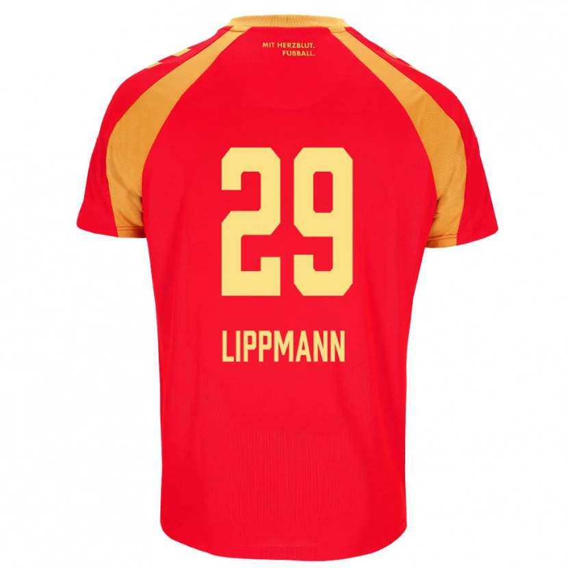 Danxen Kinderen Clemens Lippmann #29 Rood Oranje Zwart Uitshirt Uittenue 2026/27 T-Shirt België