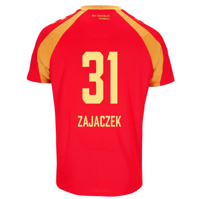 Danxen Kinderen Arne Zajaczek #31 Rood Oranje Zwart Uitshirt Uittenue 2026/27 T-Shirt België